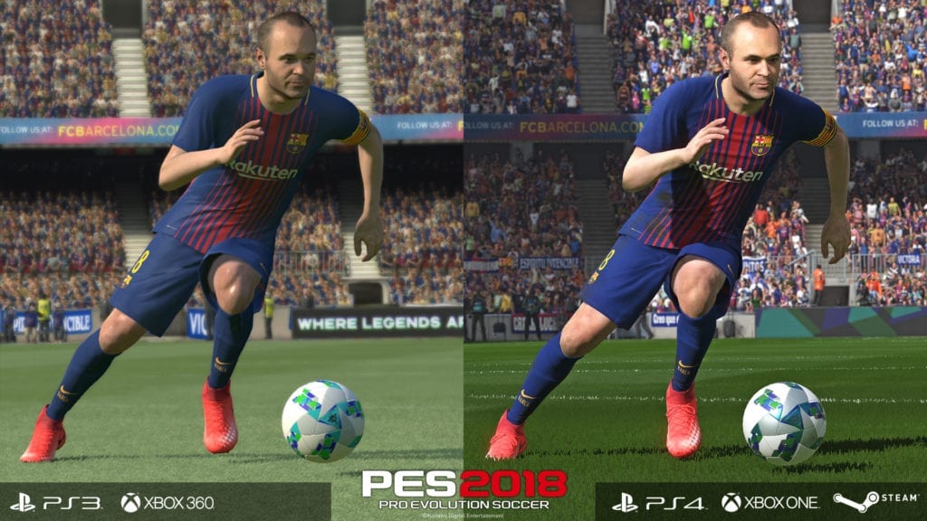 different between pc pes and ps4