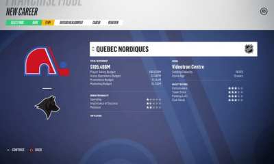 Quebec Nordiques and their AHL team I added in my Franchise Mode