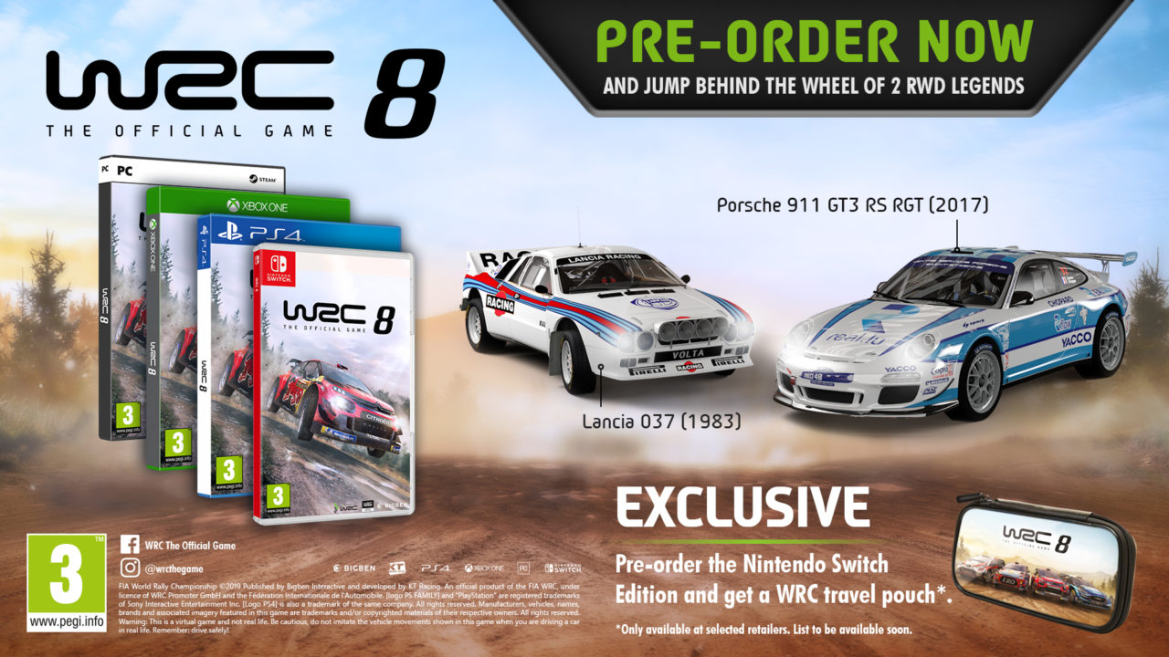 WRC Date Set Pre-Order Release For Operation Bonuses Sports - 8 Editions 5 September Revealed, and