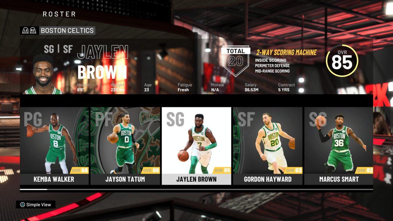 NBA 2K22 Attention to Detail Roster From CelticLG and Crew