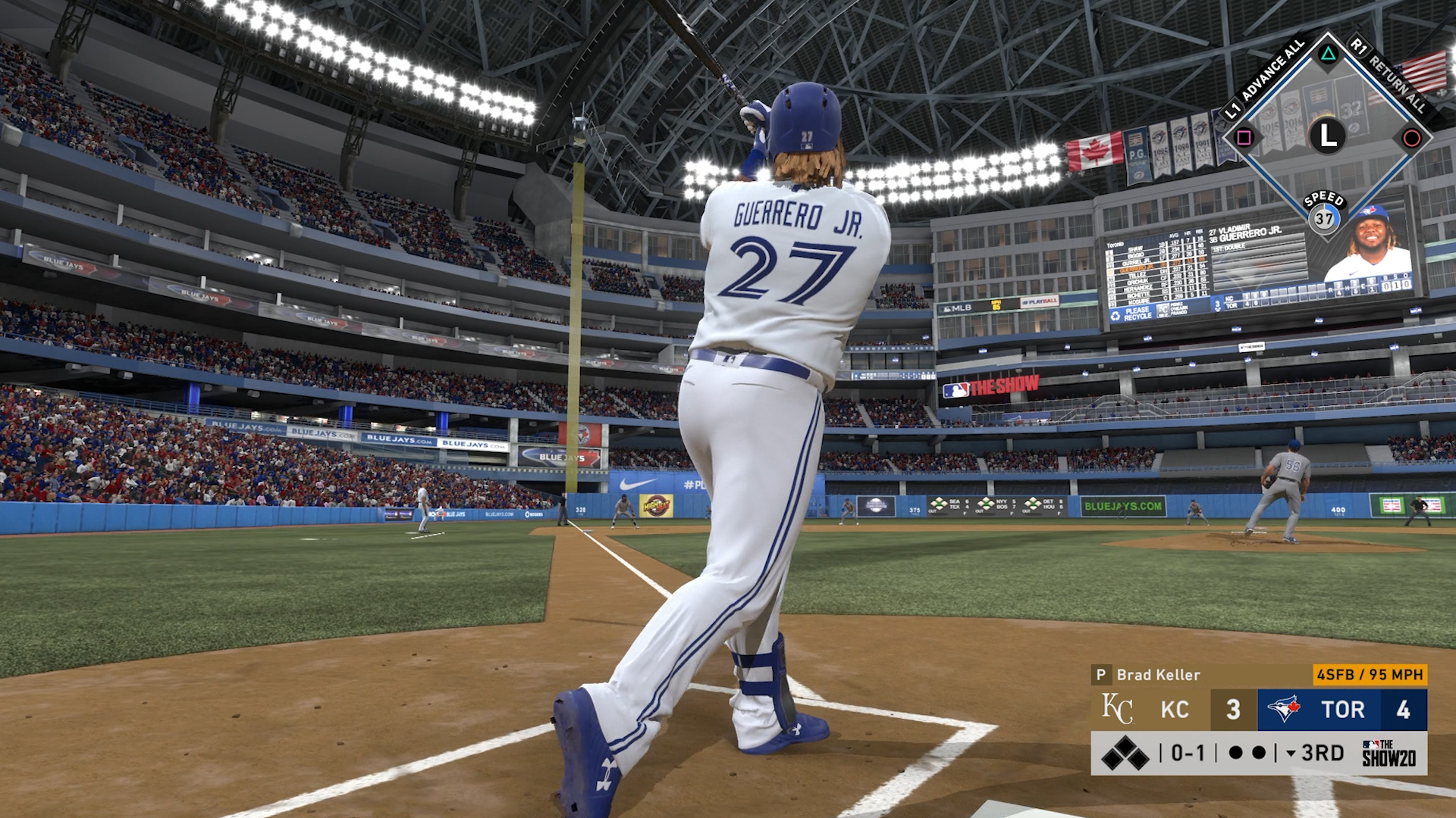 Blue Jays Home Run Swings: MLB The Show 20 Vs. Real Life