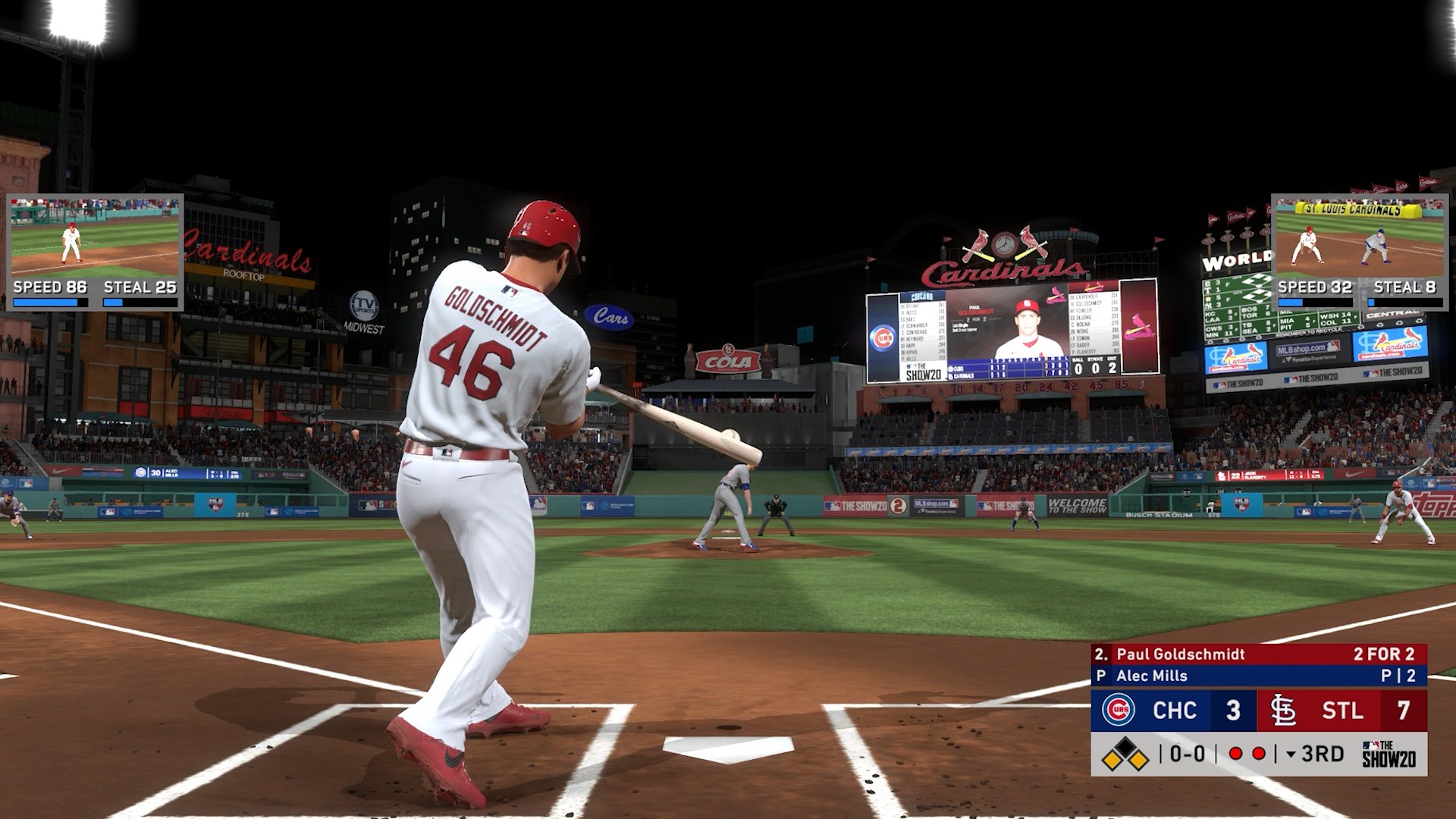 Cardinals Home Run Swings: MLB The Show 20 Vs. Real Life