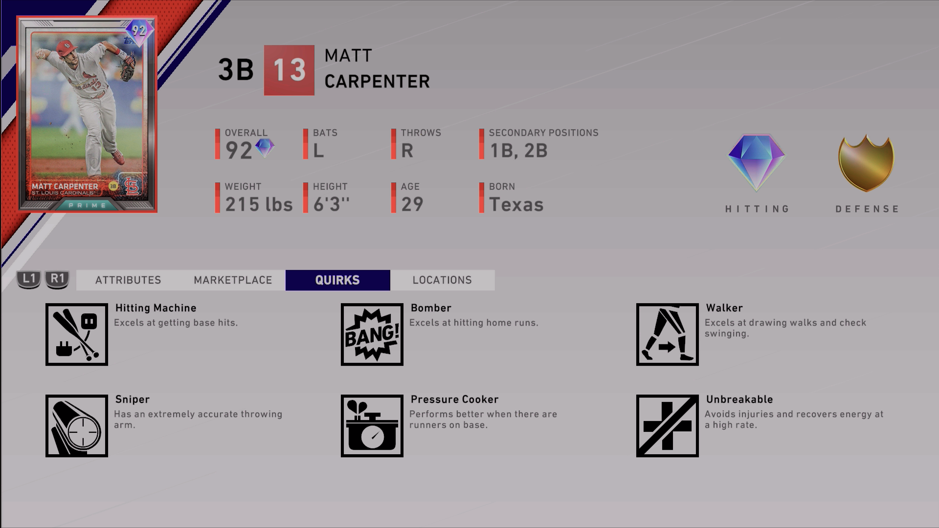 Diamond Dynasty - Prime Matt Carpenter and New Program