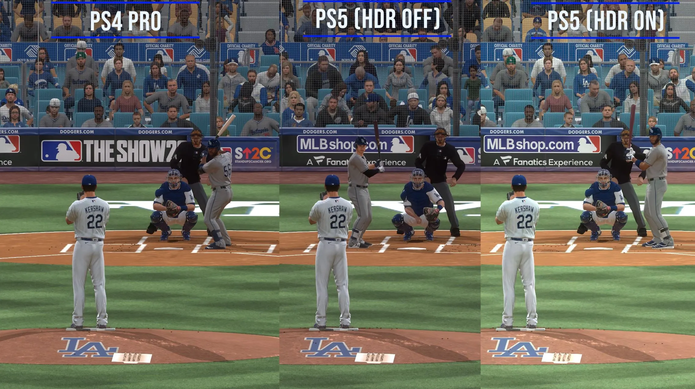 MLB The Show 20 Graphics Comparison PS4 Pro Vs. PS5