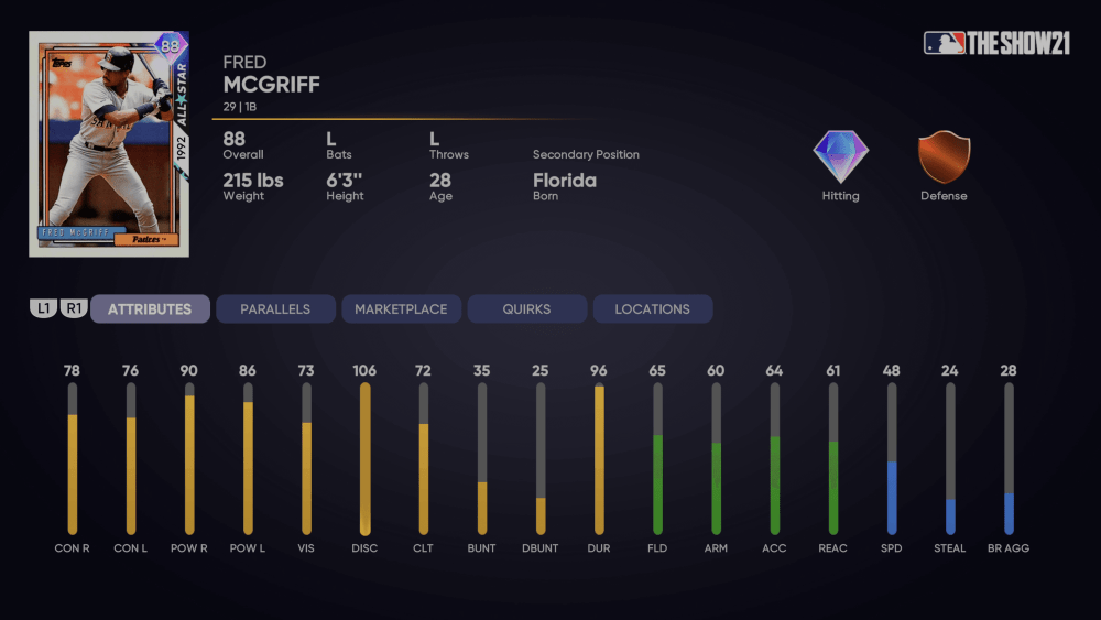 All-Star Fred McGriff MLB The Show 21