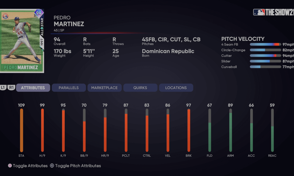 MLB The Show 21 - Headliners Set 13 All-Star Pedro Martinez