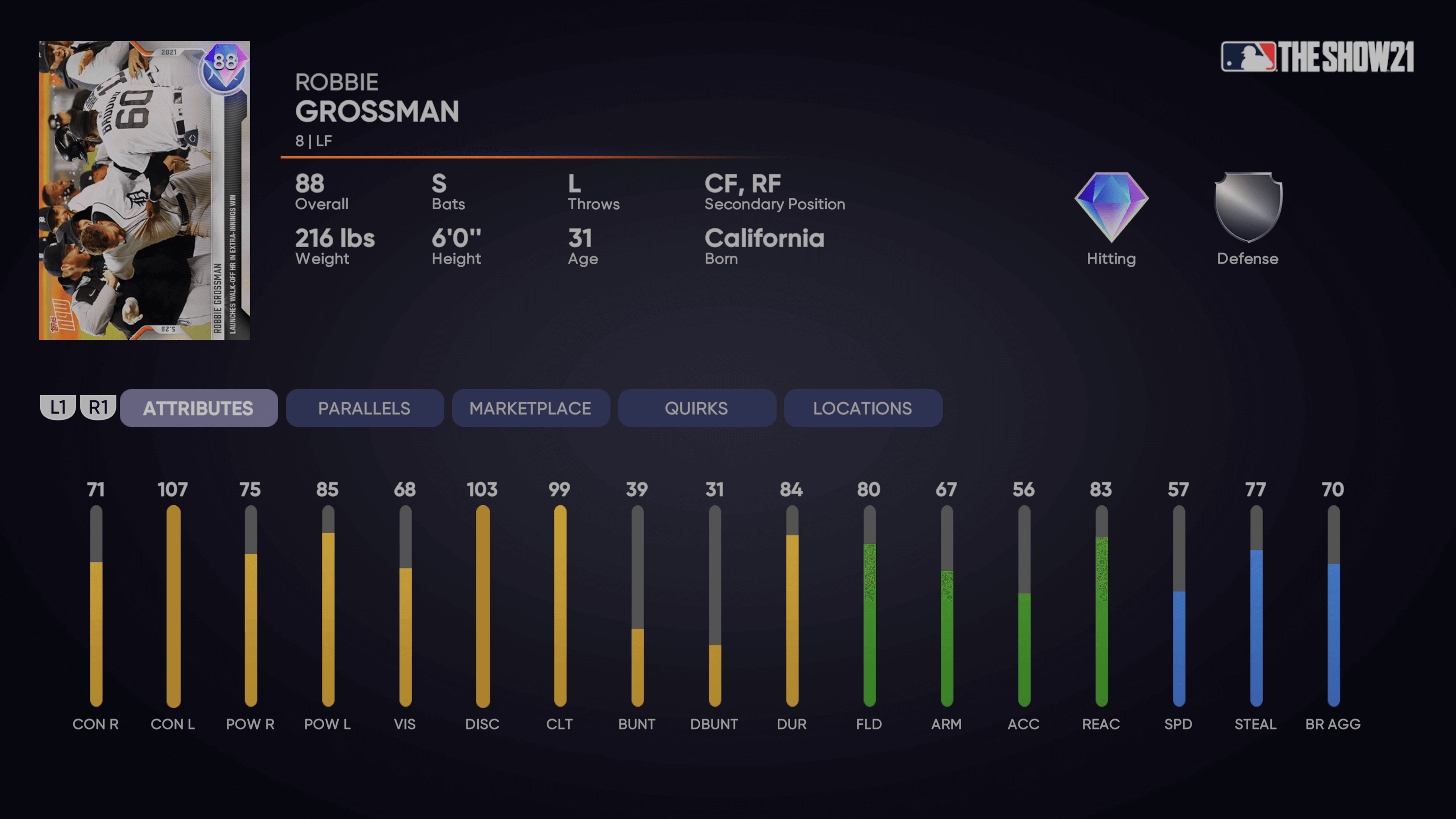James Kaprielian MLB The Show 23 Rating