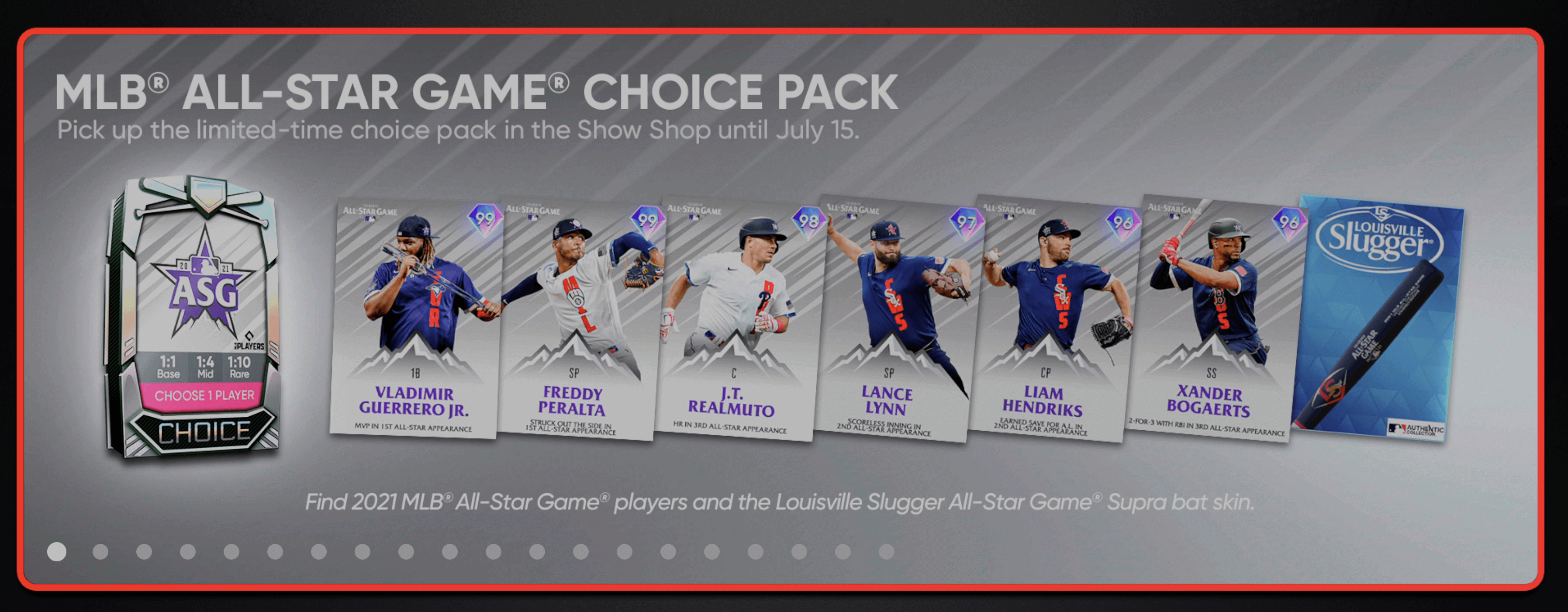 2021 All-Star Game Choice Pack Includes MVP Vladimir Guerrero Jr.