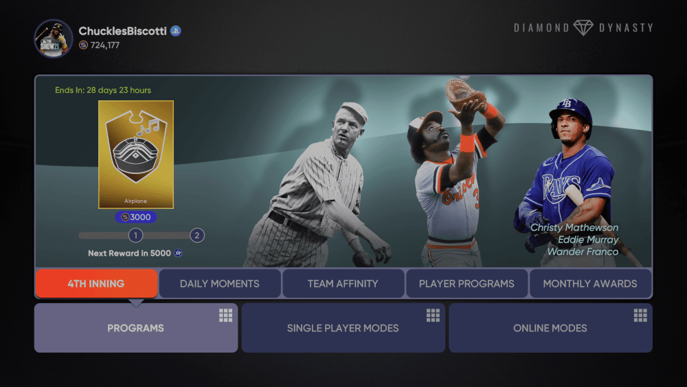 MLB The Show 21 4th Inning Program Guide