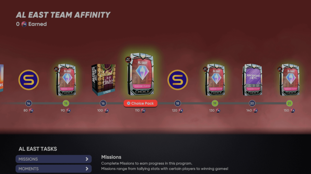 Team Affinity Season 4 rewards