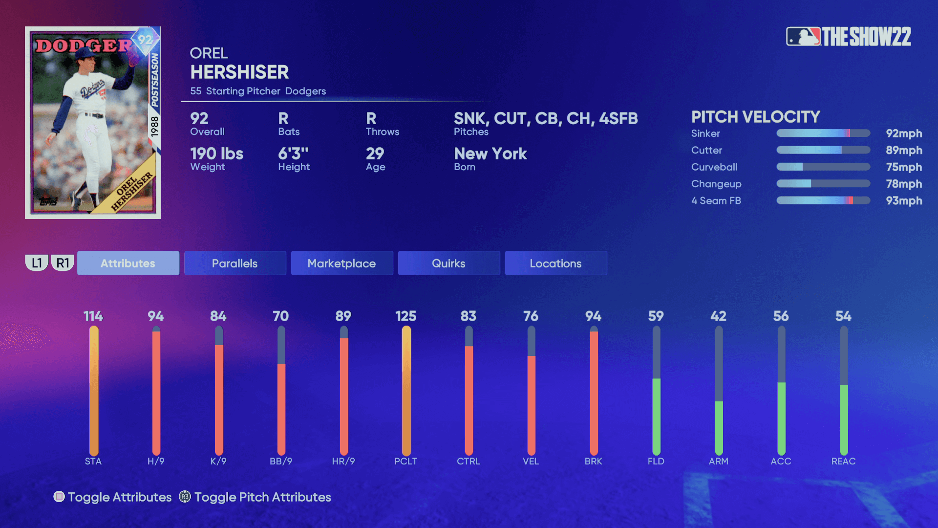 MLB The Show 22 - Orel Hershiser