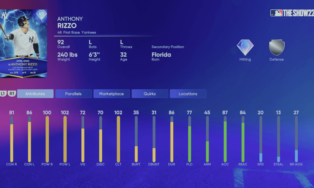 I USED new BR REWARD *99* ANTHONY VOLPE l MLB The Show 22 Diamond  Dynasty 