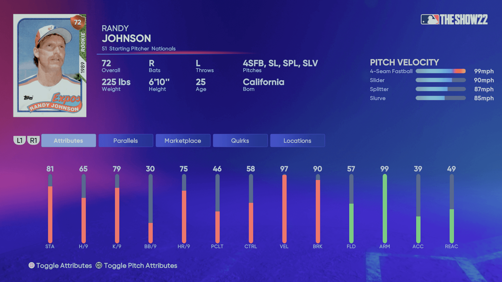 Randy Johnson  Four Seam Images