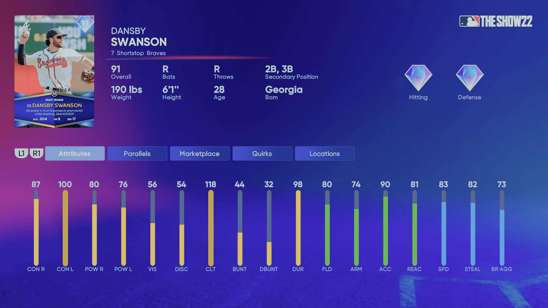 MLB The Show 21 - Dansby Swanson