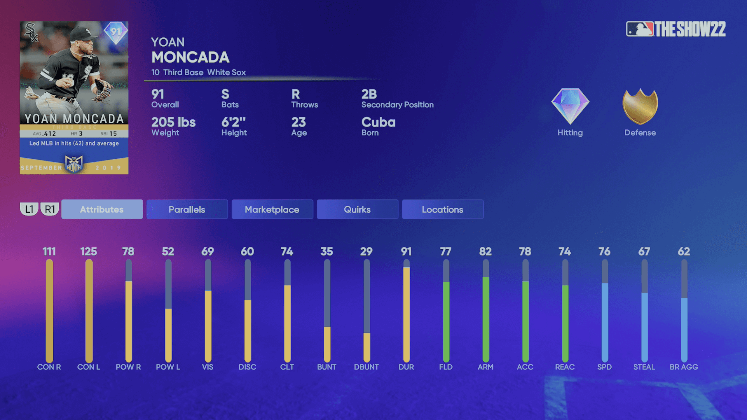 MLB The Show 22 - Yoan Moncada