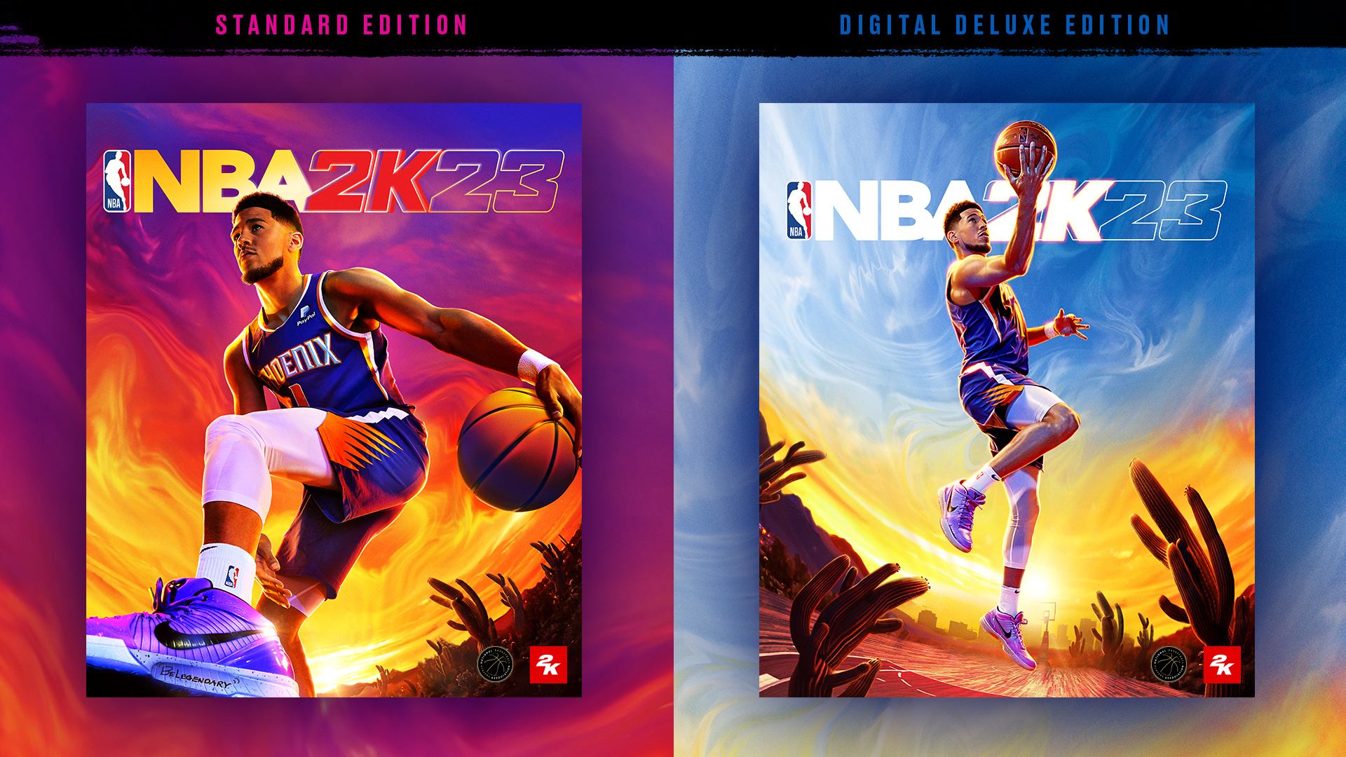 NBA 2K23 Standard Edition Cover Art of Devin Booker Home Decor