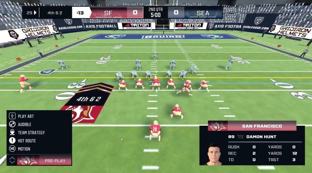 Axis Football 2023 Gameplay Trailer - Operation Sports