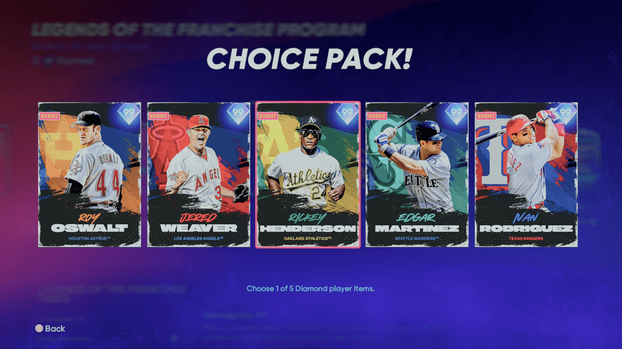 Ozzie Smith is one of the new legends in Takashi choice pack-set 2
