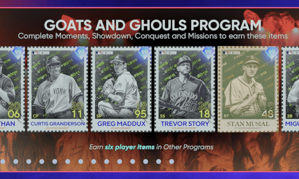 MLB The Show on Instagram: Play the Goats and Ghouls Program and earn  Retro Finest Greg Maddux! 🐐⚾ 💎 #MLBTheShow : r/MLBTheShow