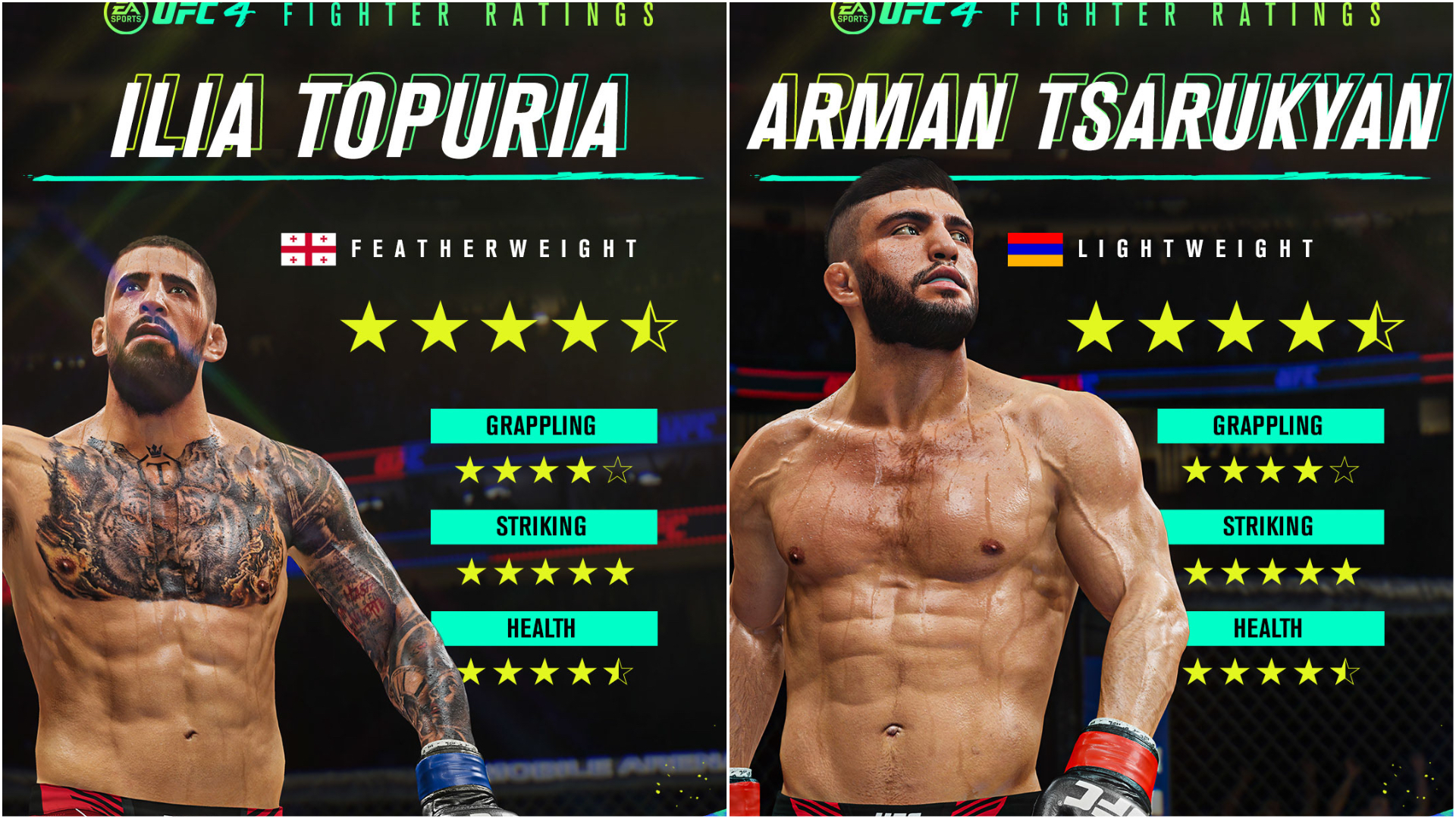 5 Star Fighters in UFC 4 - EA Official