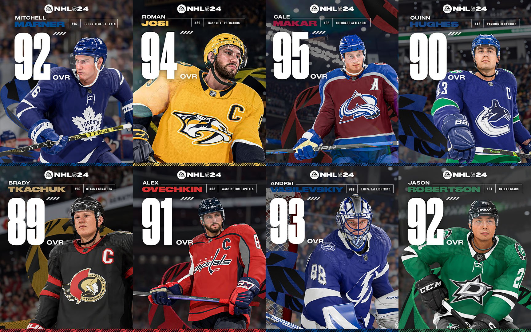 Nhl 24 Player Ratings Top 10 Players At Each Position