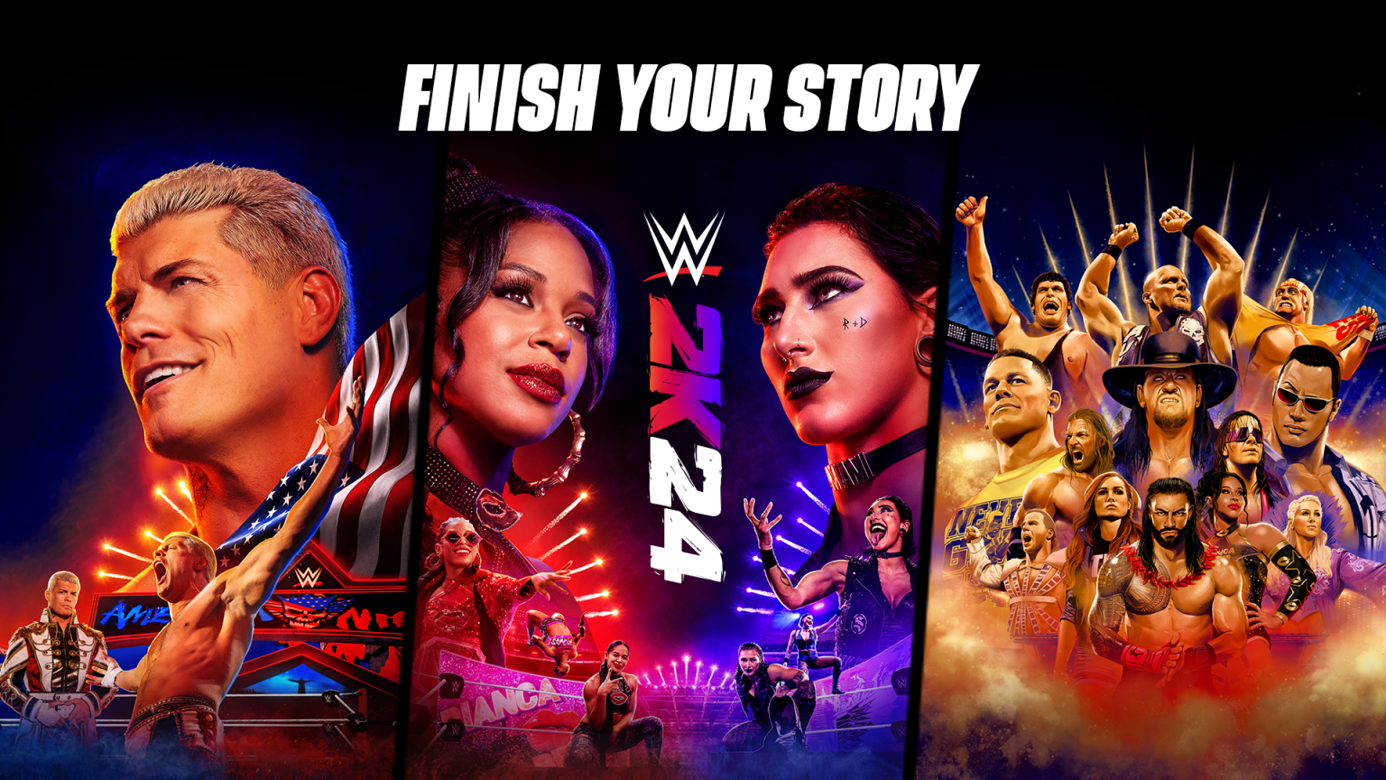 WWE 2K24 Deluxe and Forty Years of WrestleMania Editions Available Today