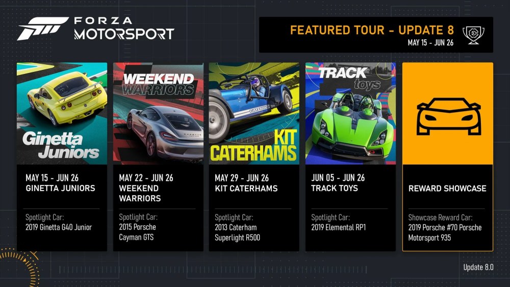 forza motorsports update 8