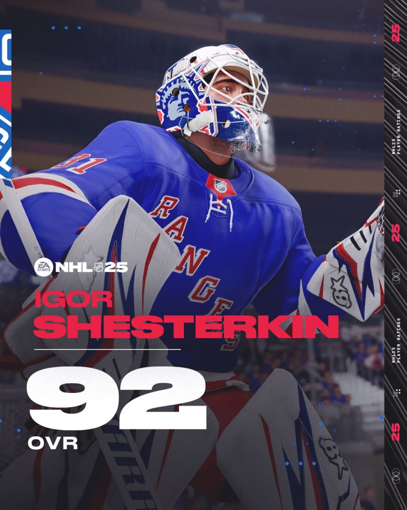 nhl 25 igor shesterkin