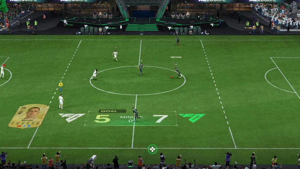 A Rush match in EA FC 25.