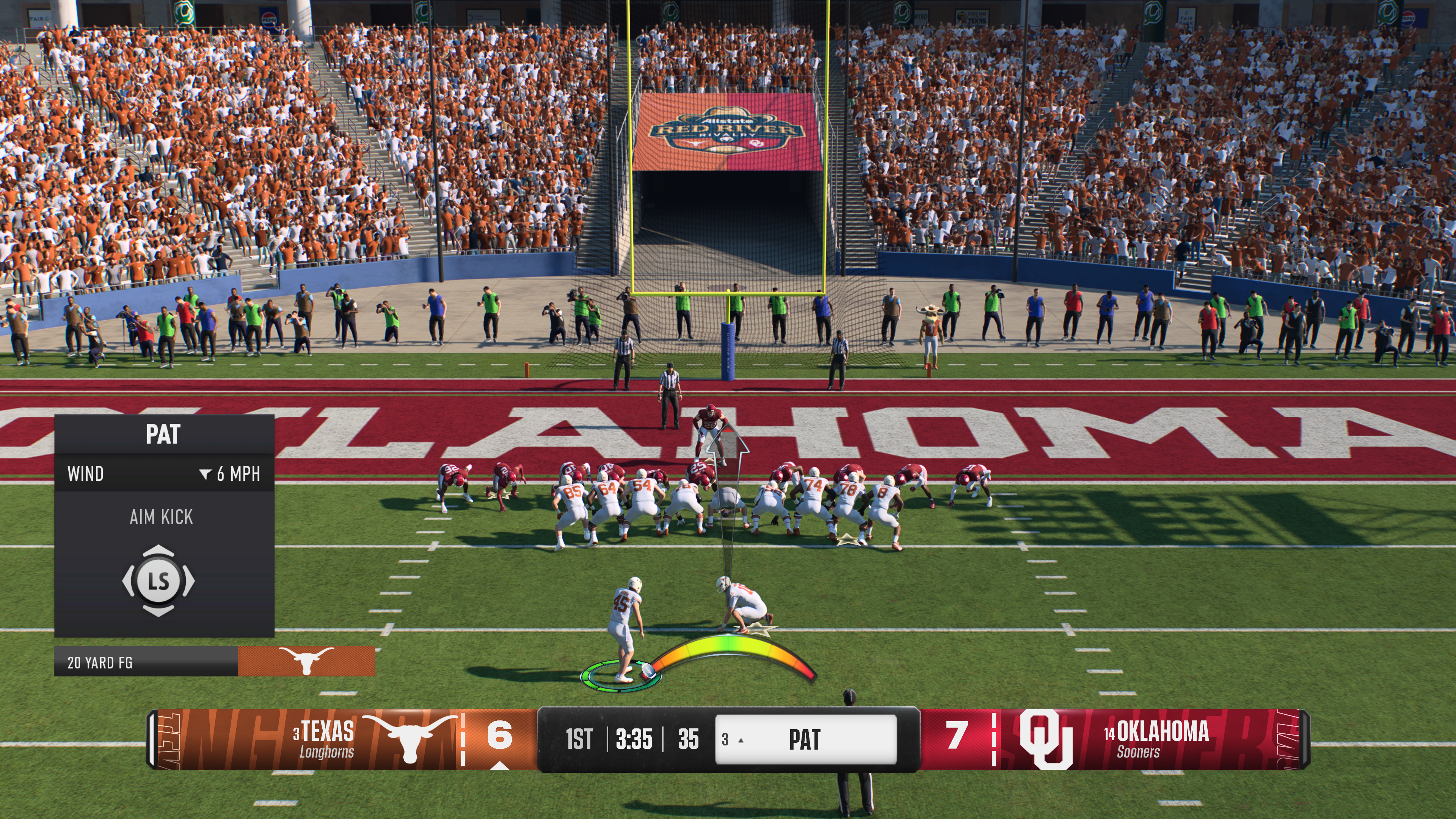 ea sports college football 25 kick meter