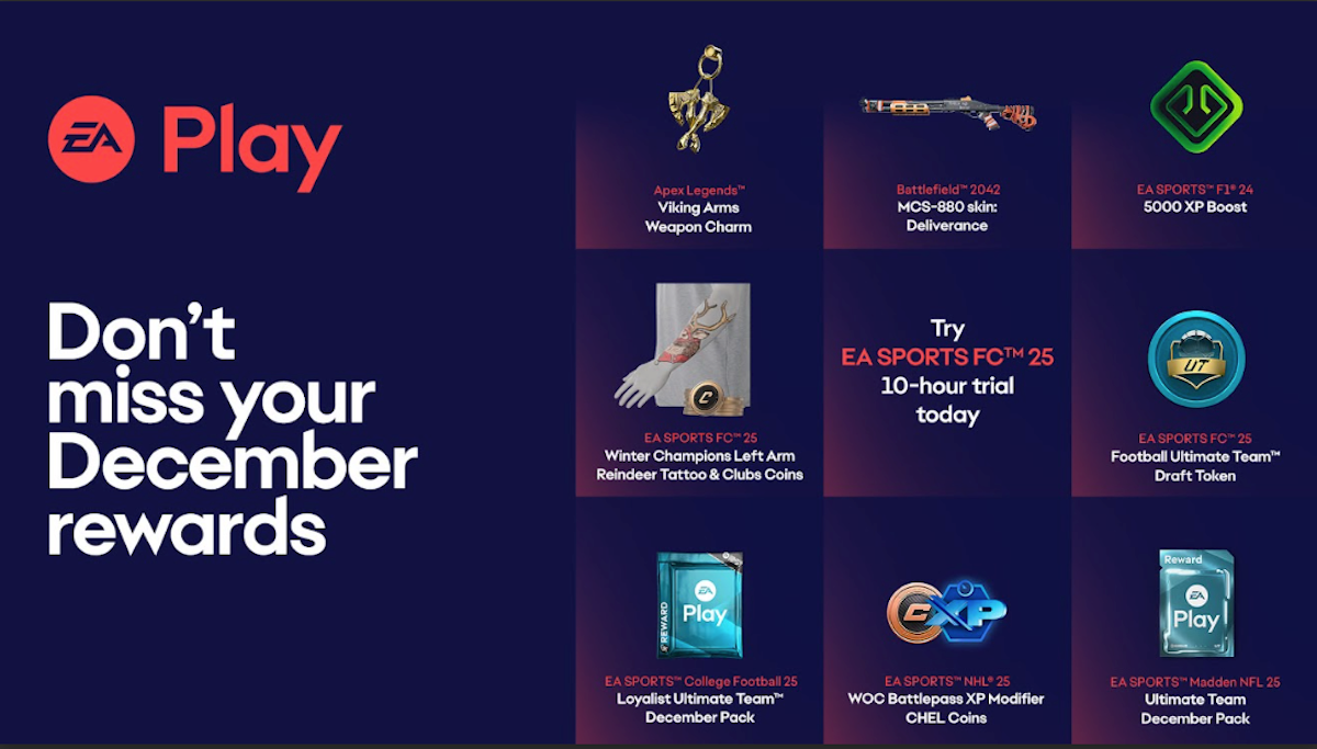 ea play rewards december